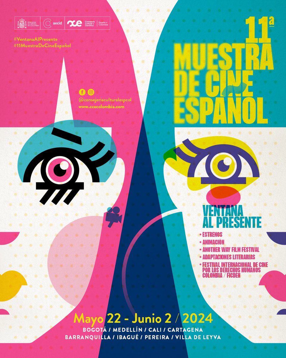 CinefolioLAT's tweet photo. #Colombia
Con el propósito de acercar el cine español al público colombiano, llega la 11° Muestra de Cine Español. 🎥🇪🇦 Una iniciativa de la Consejería Cultural y Científica de la @EmbajadaEspCol. 

✨ Del 22 de mayo al 2 de junio en diferentes ciudades del país. https://t.co/4s5gfWuCuY