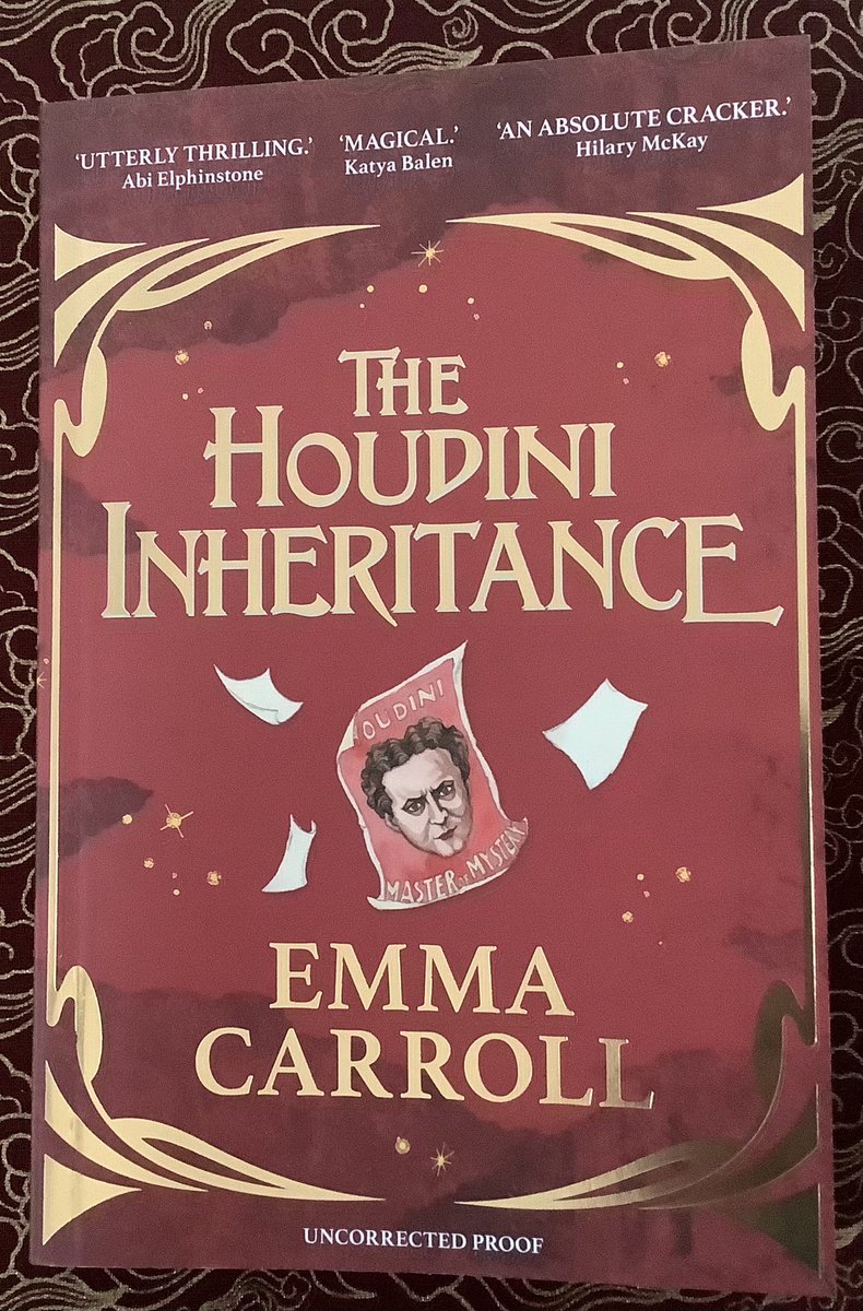 Book_Craic's tweet image. I’m so looking forward to venturing with Glory and Dennis as they become entangled in the magical world of Harry Houdini #TheHoudiniInheritance Out 4th July. @emcarrollauthor.  Thank you @BethLouC @FaberChildrens