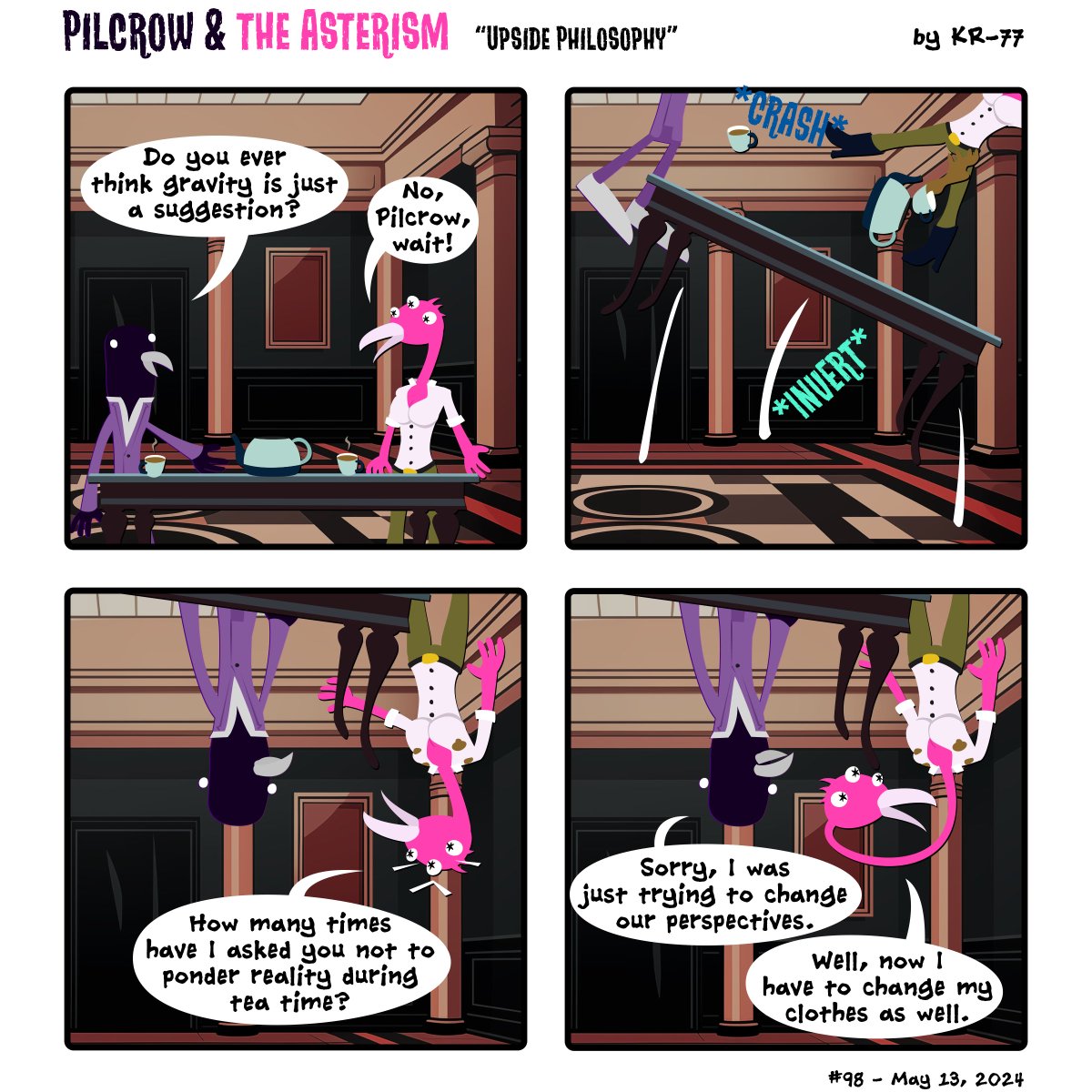 pilcrowcomic's tweet photo. When you throw ideas around, be careful they don’t throw you around.

#webcomic #funny #humor #lol #eldritch https://t.co/j3raUAbrOk