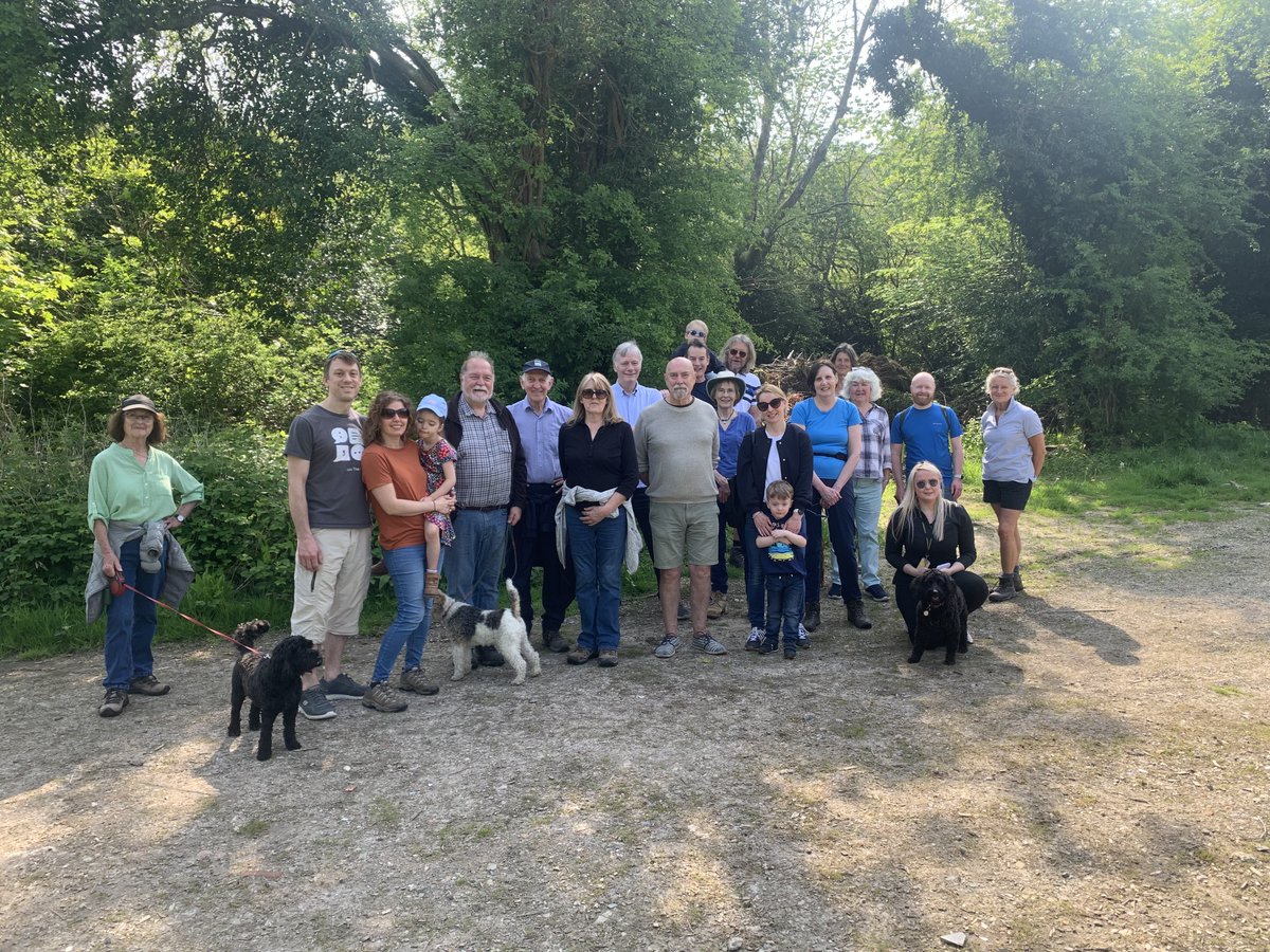 A sunny #SurreyDay was the perfect day to welcome neighbours & friends to Old Park Woods to explore the school’s regeneration & replanting work in our corner of the county. Thanks all for coming along! @BBCSurrey