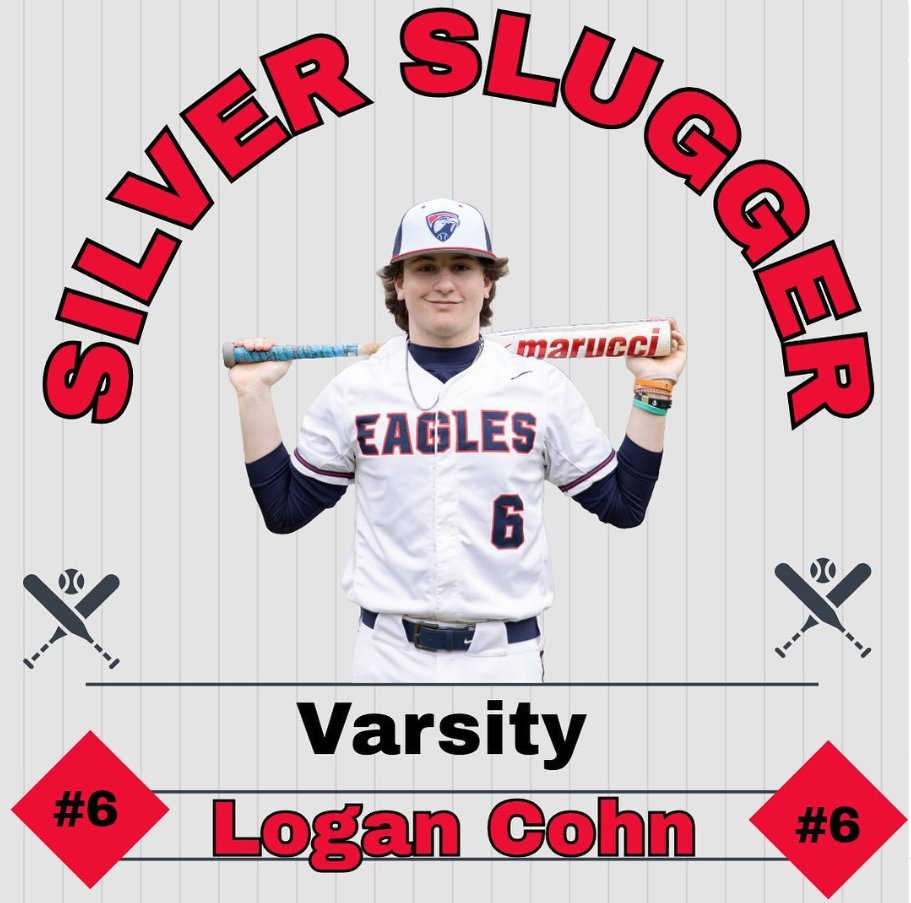 Milton_Baseball's tweet photo. Here's you 2024 Varsity Silver Slugger, Logan Cohn @cohn_logan  @CoachHeus28 @MiltonEaglesAD https://t.co/mTooReUdDy
