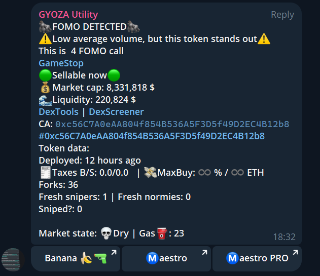 Gyoza_erc20's tweet image. New #Alpha pattern shows it&apos;s power. Rare shots but mostly accurate! More updates for our unique cutting edge Alpha Hunter soon! And now it is more than x30 on @GMEonETH_

Buy $GYOZA and don&apos;t miss the next one!
app.uniswap.org/swap?outputCur…
