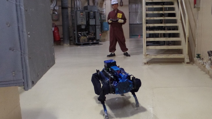 .@ilovekhnp_eng's radiation-measuring, four-legged robot is being used for the first time in the dismantling and decontamination of the Kori 1 pressurised water reactor #nuclear tinyurl.com/25h6a842