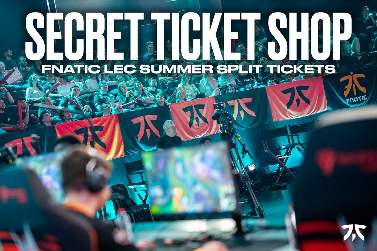 We've been working with Riot to get you EXCLUSIVE access to purchase LEC tickets 👀 Join us in the Riot Games Arena via the Fnatic secret shop! 🎟️ fna.tc/LEC-SecretShop
