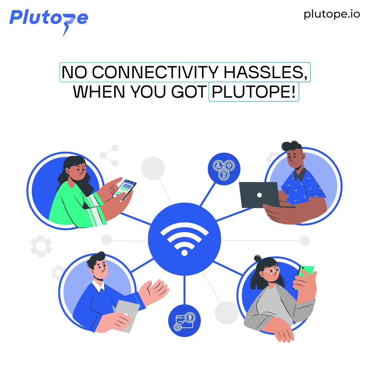 Exploring #cryptowallets? 🤔 

Consider this: 99% of them cannot handle low connectivity😟 

That's where @Plutopeio steps in! 🚀

Whether you're in cities or remote areas, #PlutoPe ensures smooth #transactions even with weak internet. 

Hello, hassle-free crypto, anytime,