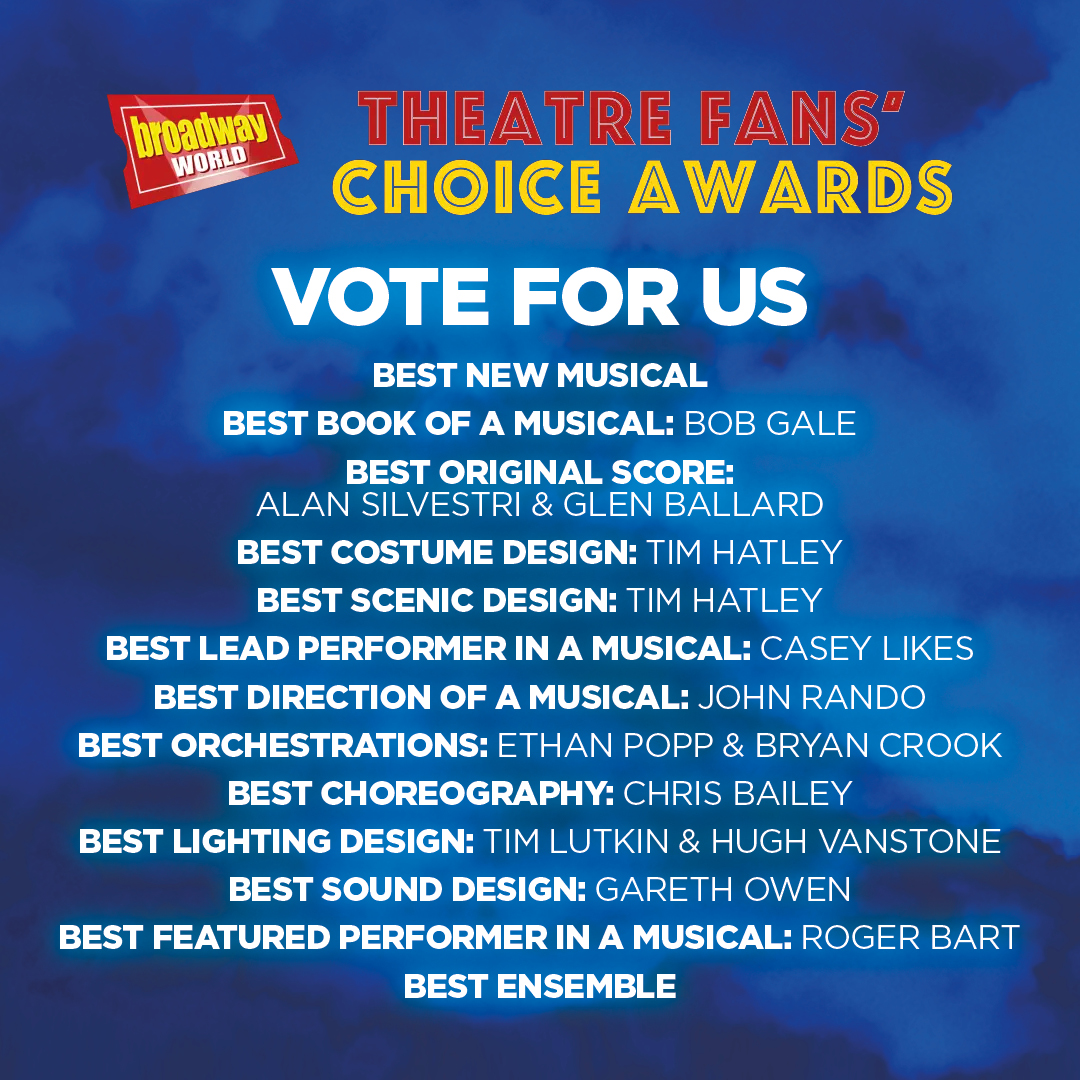 THIS IS HEAVY!!! @bttfbway are nominated for 13 @BroadwayWorld Theatre Fan Choice Awards!!! 🤯⚡ Hit the link below to cast your vote! Voting is open until 2 June: broadwayworld.com/vote.cfm