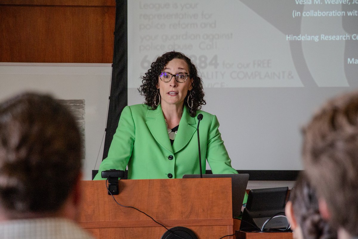 UAlbanySCJ's tweet photo. The Hindelang Criminal Justice Research Center hosted its 22nd Annual Lecture Monday, May 6th. Vesla Mae Weaver spoke about “When Black Police Almost Changed the World: Black Police Political Organizations and Resistance to Racial Authoritarianism.” https://t.co/ykOxxWuBy7