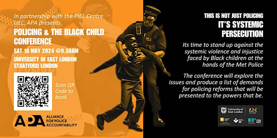 They are ramping up their systemic racism. We must ramp up our strategic resistance in defense of our children. REMINDER: 'Policing the Black Child Conference' Sat, 18 May - University Way London E16 2GG ➡️xrb.link/C3Vt8ut74w8 @BameFor @BlackEquityOrg @OpBlackVote @NBPAUK