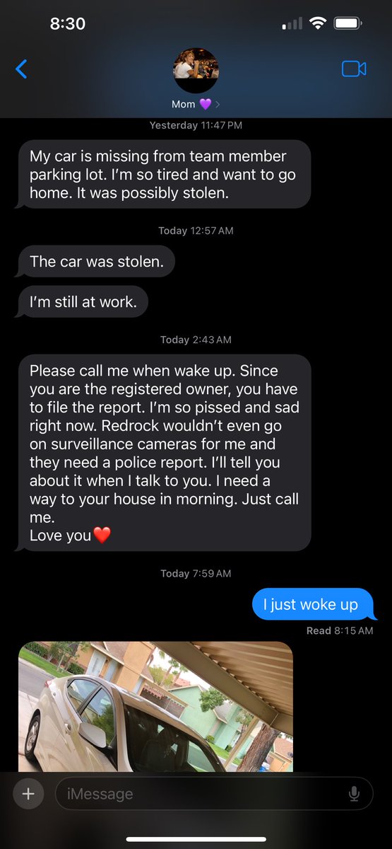 Somebody stole my mom’s car last night on Mother’s Day while she was working at Red Rock Casino. They wouldn’t let her check security cameras. If anyone has any information please contact me. Please retweet this if you can. @danawhite @ufc