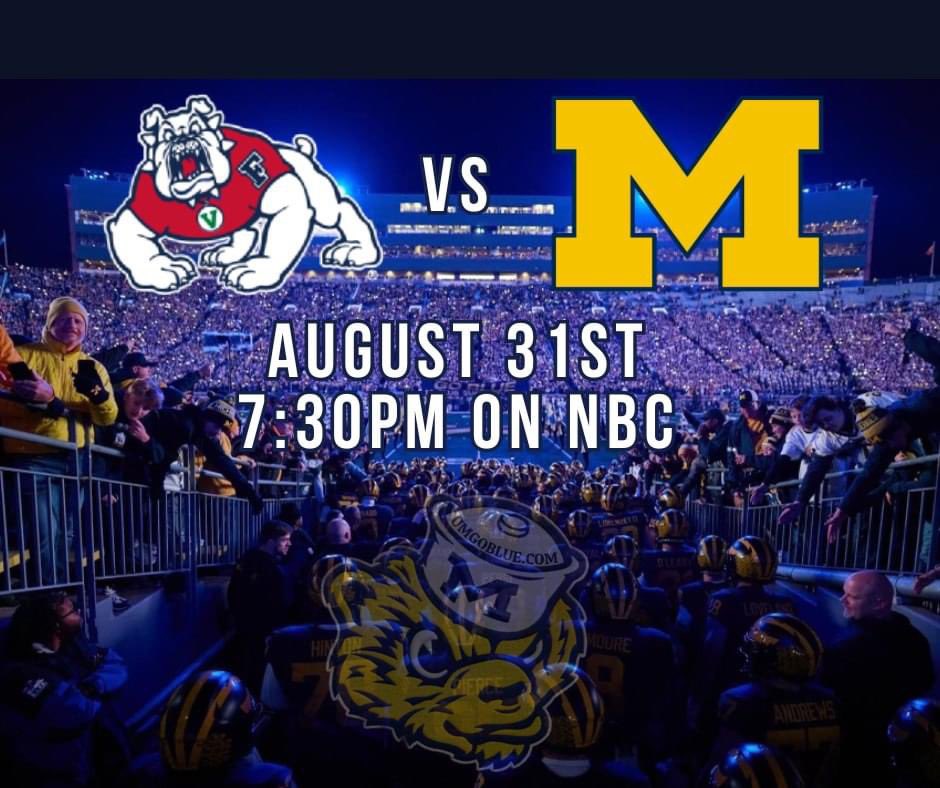 Confirmed! Michigan will be opening the 2024 season UNDER THE LIGHTS at The Big House vs Fresno State 〽 #GoBlue