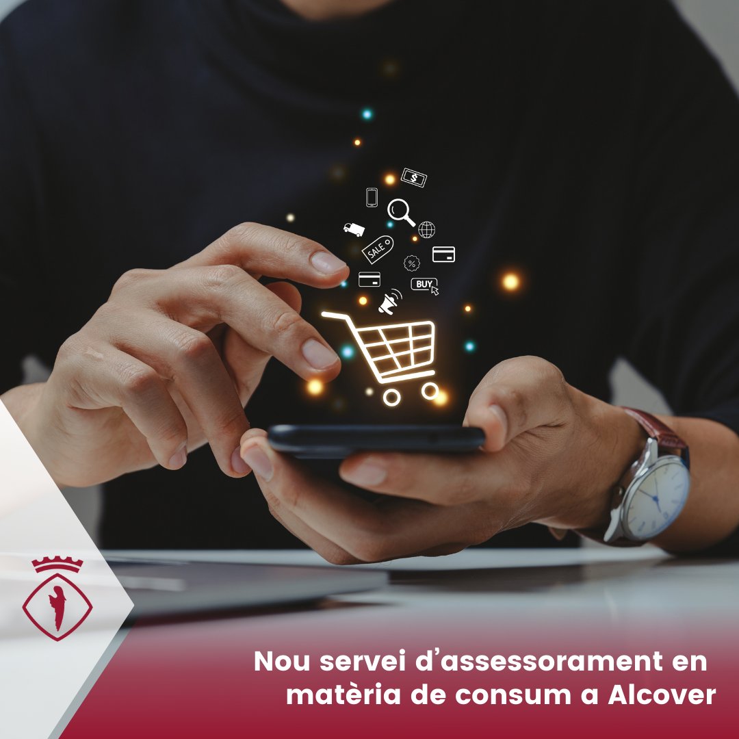 Alcover_Vila's tweet photo. [CONSUM]💡L'Ajuntament ofereix un nou servei d'assessorament gratuït  en matèria de consum, a través de l'Oficina d'Atenció al Consumidor del @ConsellAltCamp 

🫱🏻‍🫲🏼A qui va dirigit? 
▪️Particulars i empreses d'Alcover
📲Com puc demanar hora?
▪️ 977760441
▪️ ajuntament@alcover.cat https://t.co/36wdhFsJC4