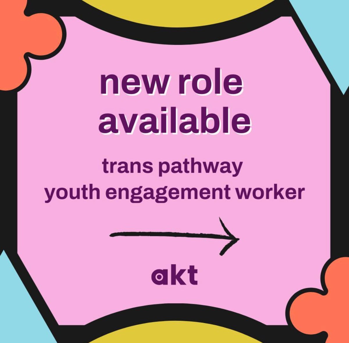 transcreativeuk's tweet photo. 📣 New role available with our friends @aktcharity... Do you want to help make a meaningful difference to the lives of LGBTQ+ young people who are at risk of, or experiencing homelessness?

Deadline: Sunday 19th May
More info: https://t.co/mbg2DuCYUY

#jobopportunity #Manchester https://t.co/169Ok55BJK
