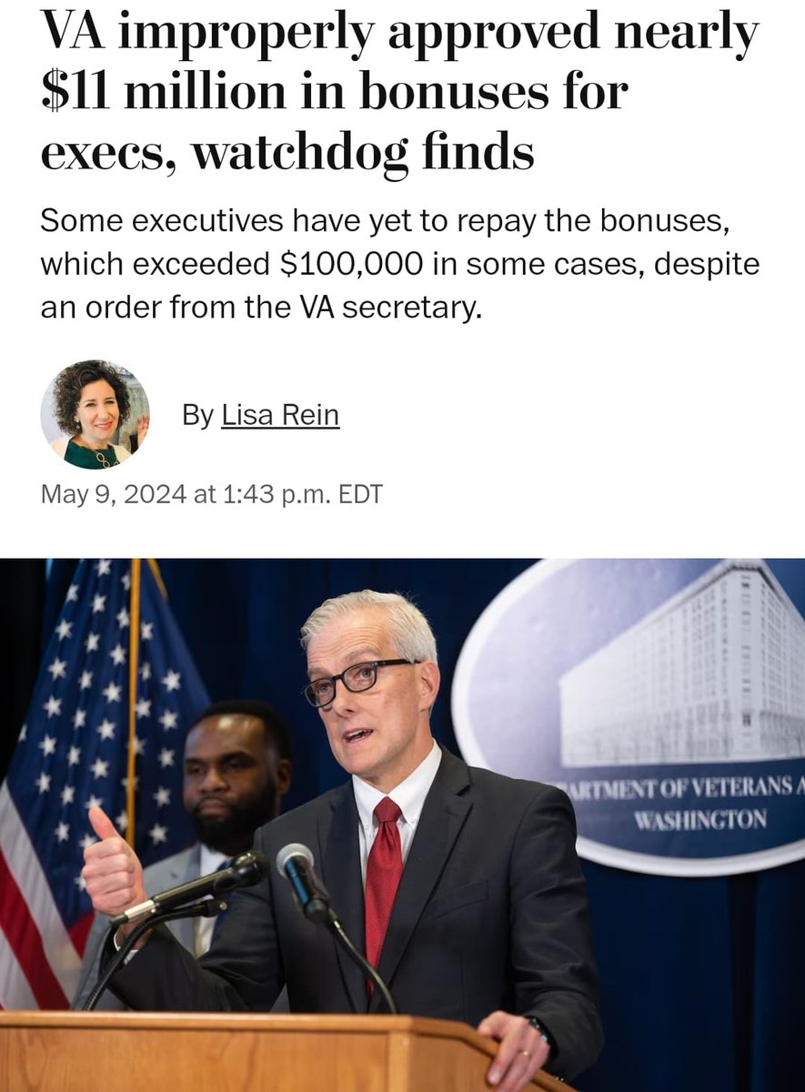 Disturbing revelations from the VA: Executives improperly received $11M in bonuses, diverting funds meant for critical staff. VA Undersecretaries signed off without proper procedures, enabling self-rewarding decisions. This undermines trust & accountability. #VAFail #Veterans