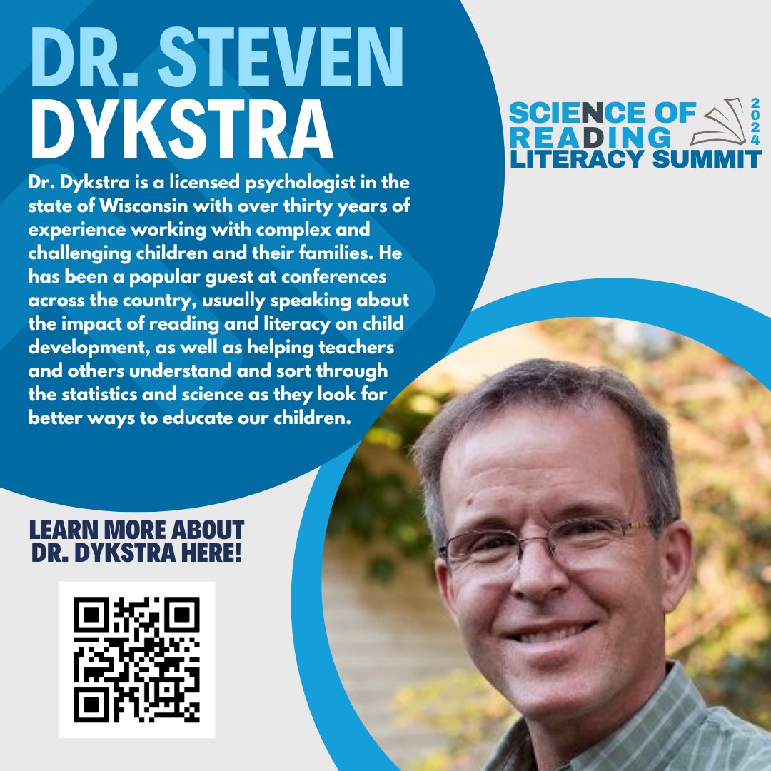 Save your seat to hear from another inspiring presenter, Dr. Steven Dykstra, who has has extensive experience in studying childhood adversity and its impact on literacy development. Register TODAY! tinyurl.com/24NDLiteracySu…
#NDLiteracySummit #NDSoR #LiteracyForAll