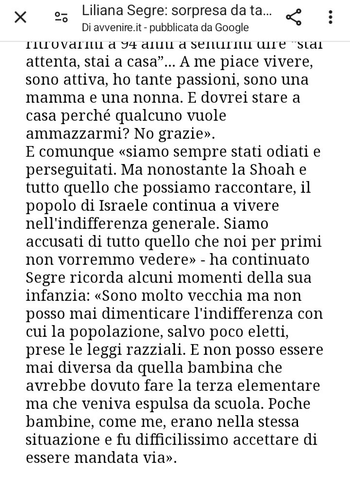 1/ Per @Avvenire_Nei @SenatoStampa 'Solo 39 a sostegno dello Stato di Israele' compiono genocidio culturale e fisico da un secolo Quale cazzo di sostegno dovrebbero avere sti assassini? Dove sono le dichiarazioni della Senatrice contro la Brigata ebraica che stava con i fascisti?