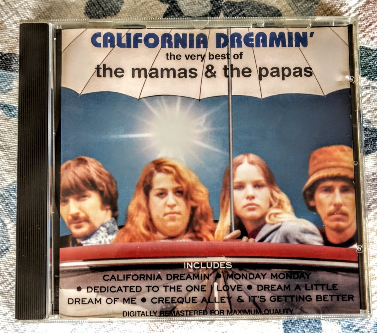 #NowPlaying #Homelistening California Dreamin': The Very Best of the Mamas & the Papas from 1995 on Polygram TV, saw a YouTube video with Mama Cass, Lulu and Dudley Moore earlier so this was always getting played tonight