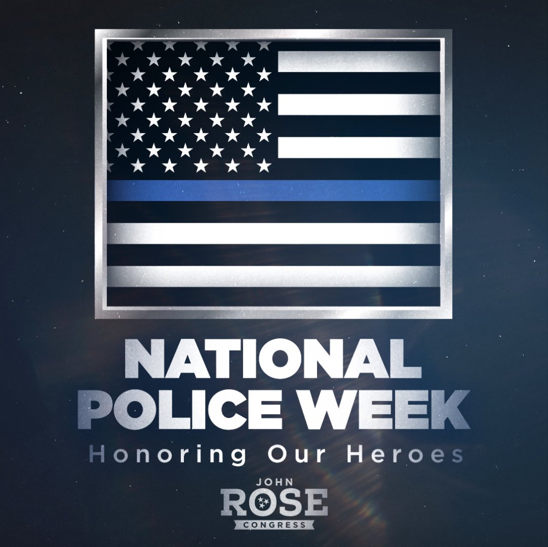 Thankful for our law enforcement community here in #TN6 and all of the hard work they do around the clock to keep us safe. Celebrating them this week on National Police Week.