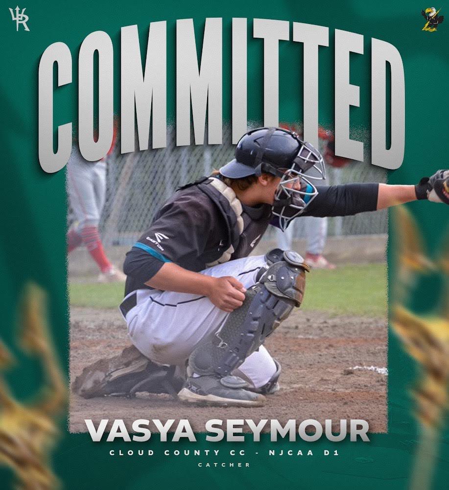 Vasya Seymour, SR Tritons 2024 Catcher, has committed to Cloud County Community College, located in Concordia, KS! The Cloud County Thunderbirds are an NJCAA D1 baseball team in the KJCCC which spans colleges throughout Kansas. Congratulations and very well deserved, Vasya! 🔱