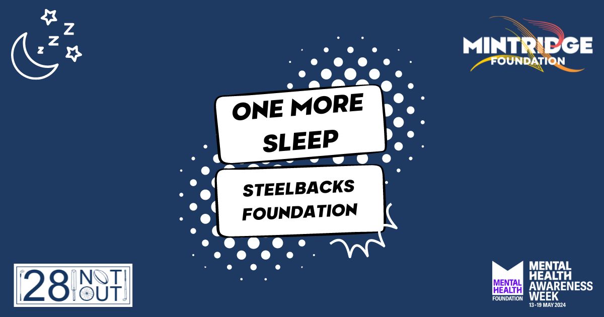 MintridgeFDN's tweet photo. To mark #MentalHealthAwarenessWeek, our Lived Experience Roadshow is starting tomorrow night at @NorthantsCCC with the @SteelbacksITC as part of the Max Hunter Fund.
We will see you there with @patrickfoster02
#28NotOut https://t.co/7esNt9Y79r