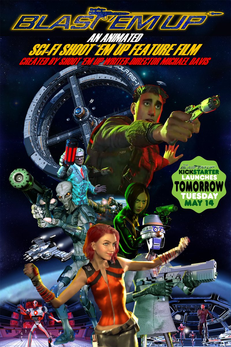 e_magill's tweet photo. The Kickstarter for #BlastEmUp launches tomorrow! Don't forget to check out my interview with @mpdavis007 live on YouTube, Thursday at 4:00 Central. https://t.co/VcHgtexgyR