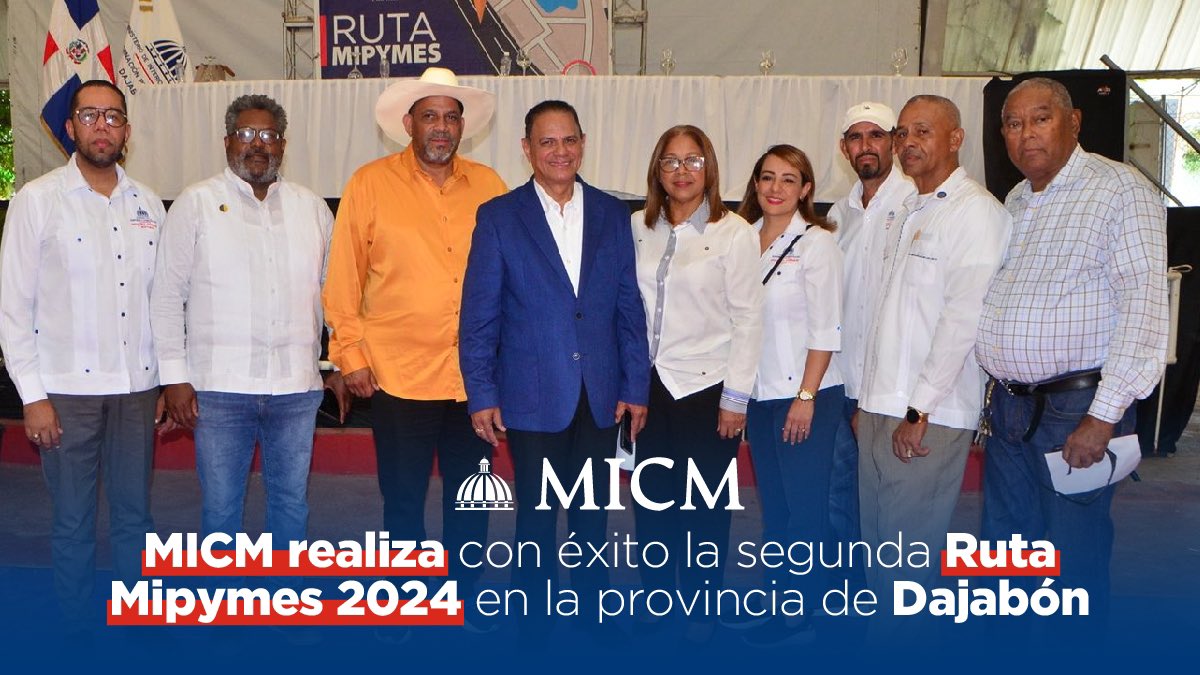 📰 La Ruta Mipymes llegó a la provincia de Dajabón para ofrecer servicios y talleres con el objetivo de fortalecer las capacidades técnicas y productivas de sus emprendedores y microempresarios.​

Como parte de La Ruta Mipymes, empresas públicas y privadas se unieron para durante