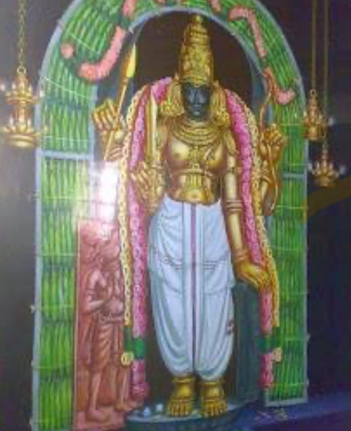 Agora Veerabhadraswamy Temple near Chengalpattu, TN - A very powerful 7-foot tall idol inside a small temple, located in a reserve forest. Priest indicated that the idol is swayambu (self manifested) and they are not aware of the exact timeline on the idol.