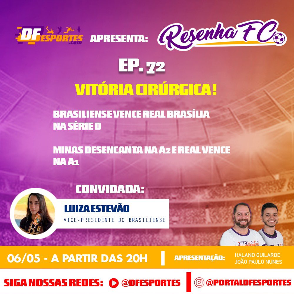 Bom, dia seguinte, vamos lá. Passada a euforia da vitória e da loucura, estarei no Resenha FC do <a href="/dfesportes/">DFESPORTES.COM</a> nesta noite, para quem quiser acompanhar. Minha presença já estava programada desde a semana passada, e não tem a ver com o ocorrido, mas certamente será discutido