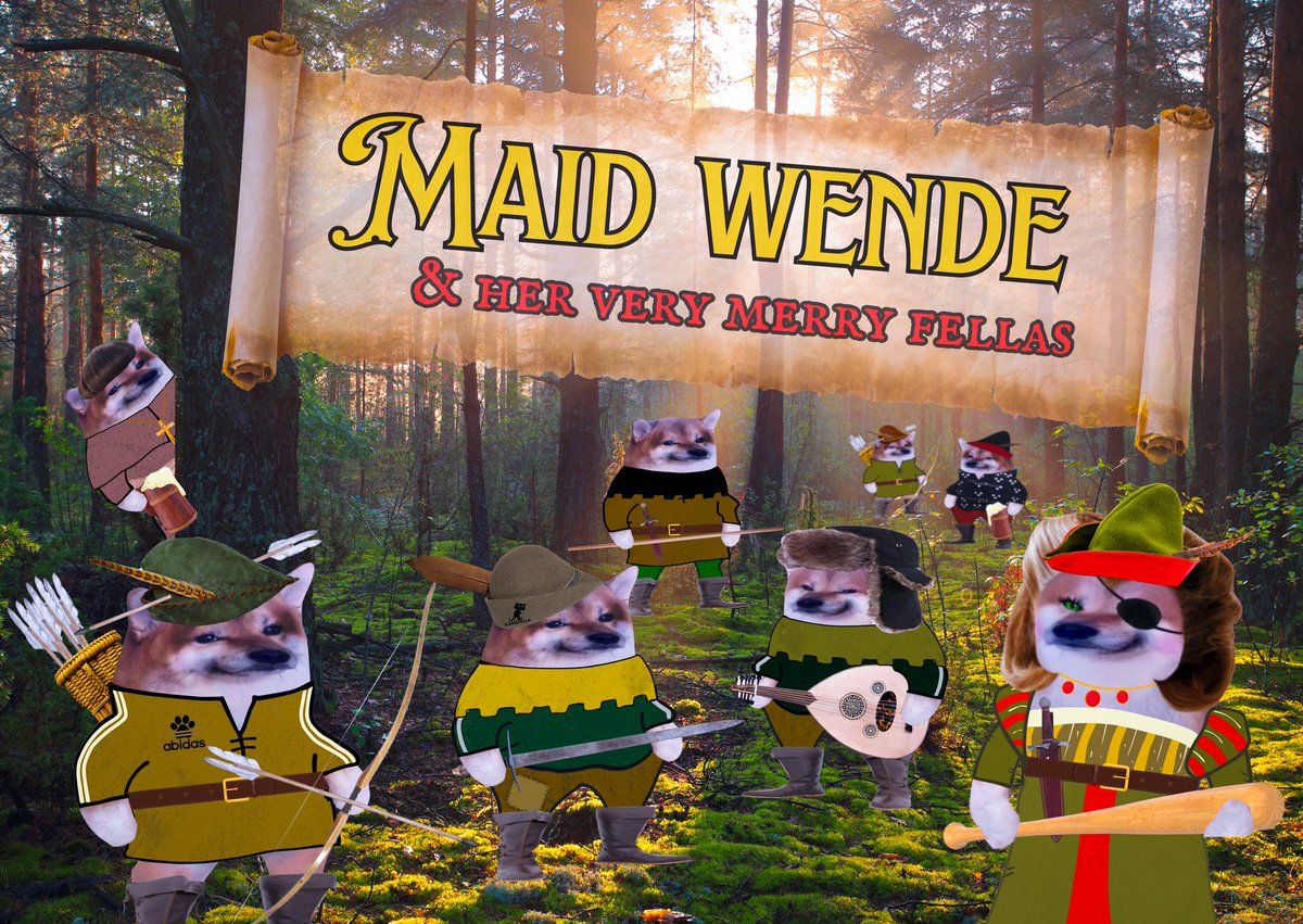 🎯Fellas! Fellinas! And everyone else here NOT sitting on a cushion! This Friday (17) Wandering Minstrel Marv will entertain you with a tale of daring resistance from Sherwood Forest. “Maid Wende and her Very Merry Fellas” will be in aid of @NAFOPartisans 👇for how to join