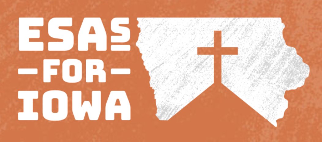 Advocates of 'educational pluralism' should be the first to question logos like this one. esasforiowa.org