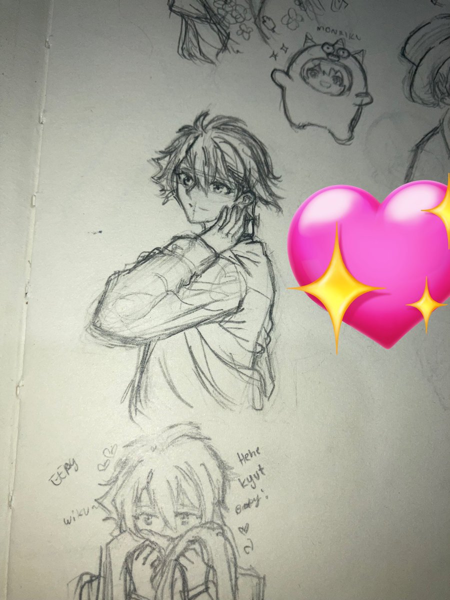 Rlly messy lil Riku sketches cuz I can’t do a whole proper illustration without feeling shtty and giving up midway😭