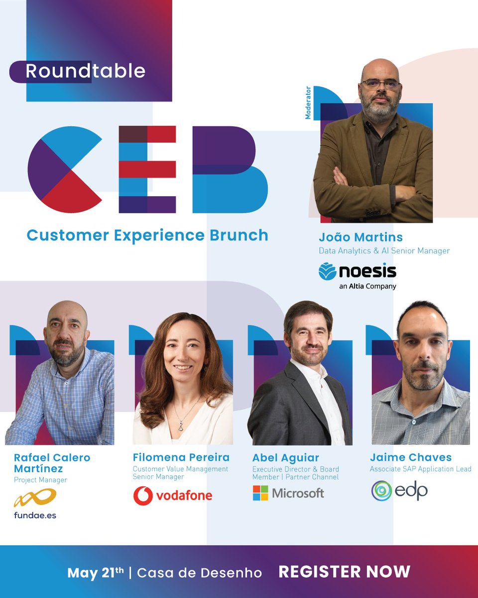 🌟 News alert! Join us for the 5th edition of the Customer Experience Brunch! We are excited to welcome distinguished guests from various sectors to our Roundtable. Register now: bit.ly/4duRYcp