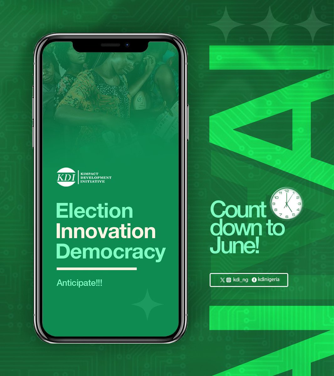 The key to unleashing your civic power just got innovative! Are you ready to be a part of this big innovation coming your way this June? Wait for it! #ElectionAI #CivicPower