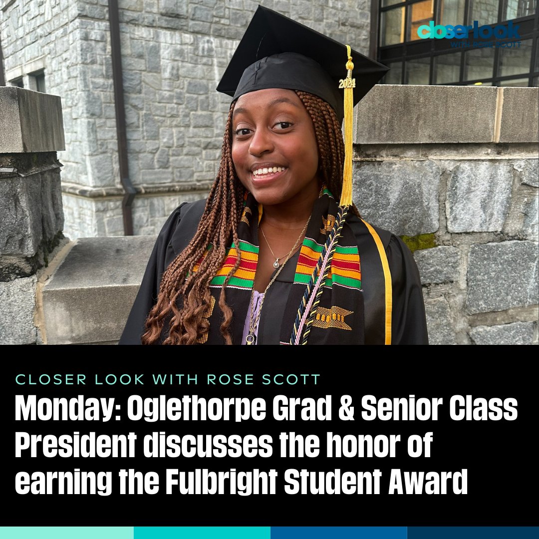 On today's #CloserLookWABE with @WABERoseScott: In our ongoing #Graduation Series, Randi Parks, a first-generation college student at @OglethorpeUniv, shares how her academic achievements are taking her to Belgium. Listen at 1pm & 7pm on @WABENews & WABE.org