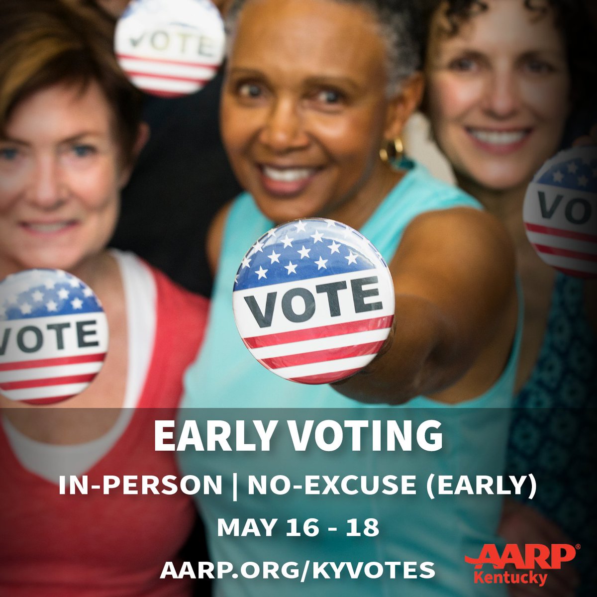 Kentuckians can vote early with no-excuse voting beginning on May 16-18. Find your polling locations and more, here: spr.ly/6010jCJ6Q On Election Day (Tuesday, May 21) polls will be open from 6 a.m. to 6 p.m. (local time) #Elections2024