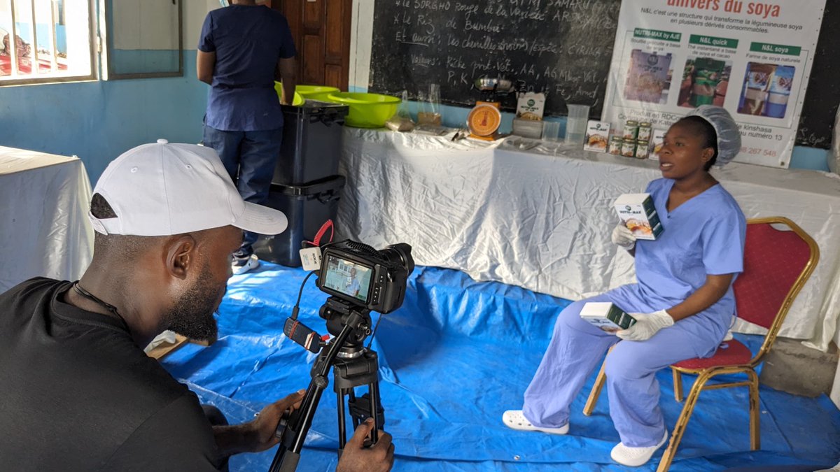 CusoIntlRDC's tweet photo. Félicitations à @NellyKabulo pour sa brillante performance en étant sélectionnée parmi les 6 finalistes du prestigieux prix Pierre Castel avec son produit AJE, farine instantanée nutritionnelle pour enfant à base de Soya ! 

Nous sommes fiers de votre succès.

 #prixpierrecastel https://t.co/8QIQdxTfcV