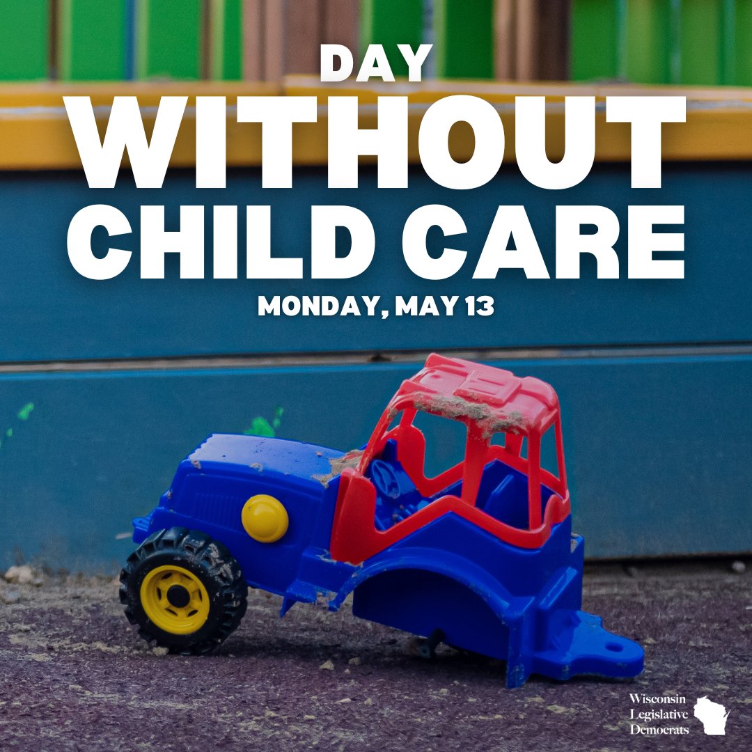 Today is #DayWithoutChildCare. We must continue to fight for affordable and accessible child care for all families, and good wages for teachers and providers.