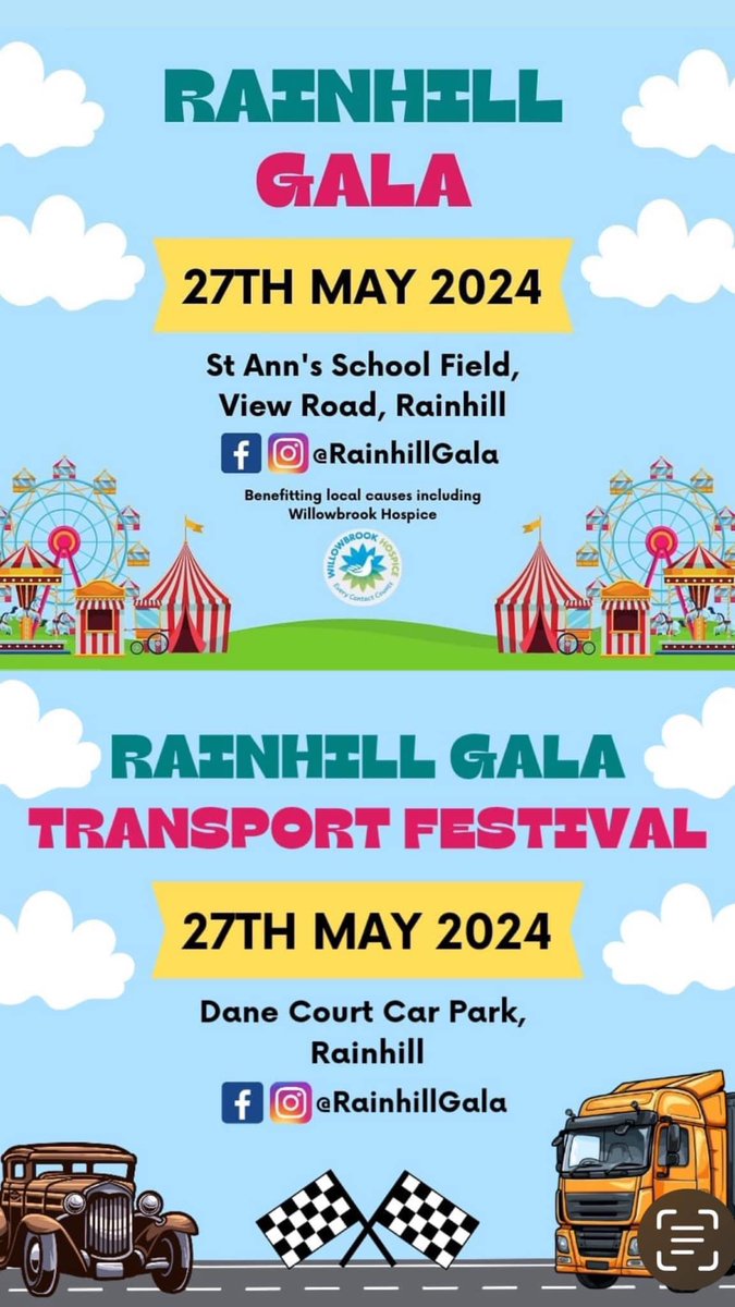 Just 2 weeks until the Rainhill Gala 🎡🎪