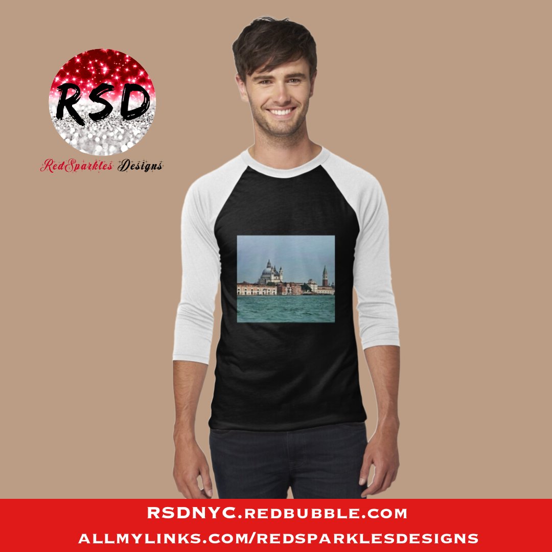 VENICE ITALY WATER TAXI VIEW BASEBALL ¾ SLEEVE T-SHIRT via @redbubble redbubble.com/i/t-shirt/Veni… #RedBubble #RedBubbleStore #RSD #RedSparklesDesigns #WomanOwned #ShopSmall   #Photography #TravelPhotography #Travel #Venice #Italy #VeniceItaly #TShirts #TShirtTime #TravelTShirts