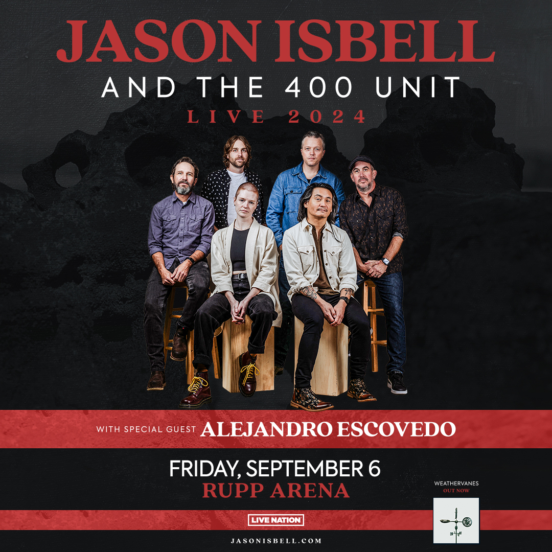 There is still time to score $25 all-in concert week tickets for @JasonIsbell and the 400 Unit at Rupp Arena on Fri. Sept 6. Get tickets now at ow.ly/qbV150REyXo