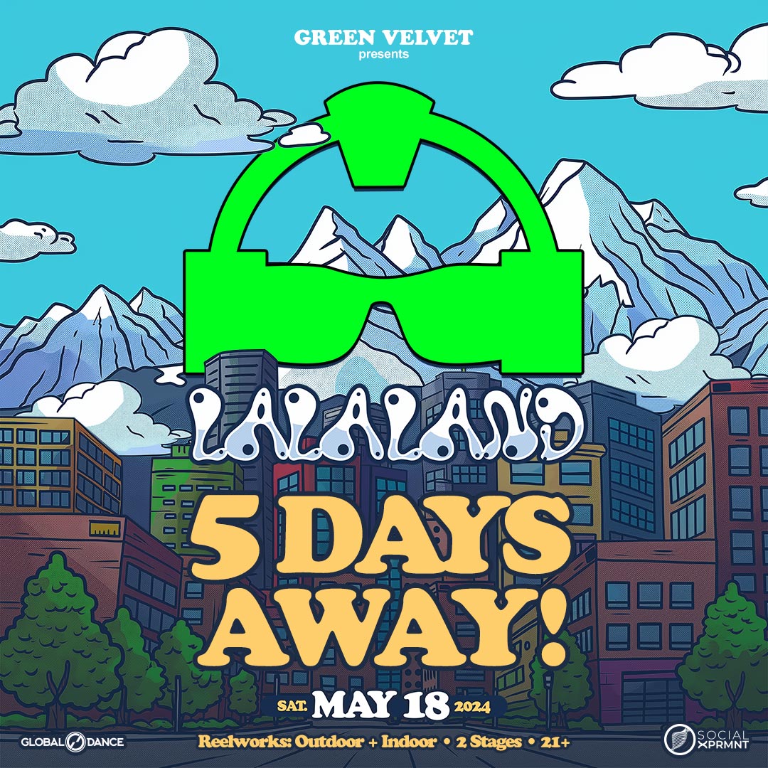 Festival season is returning! Kick things off proper with LALALAND featuring @GreenVelvet_ and more this Saturday, May 18th at REELWORKS featuring 2 stages both indoor and out 💚 Buy tickets today ⏩ bit.ly/LaLaLand-TIX