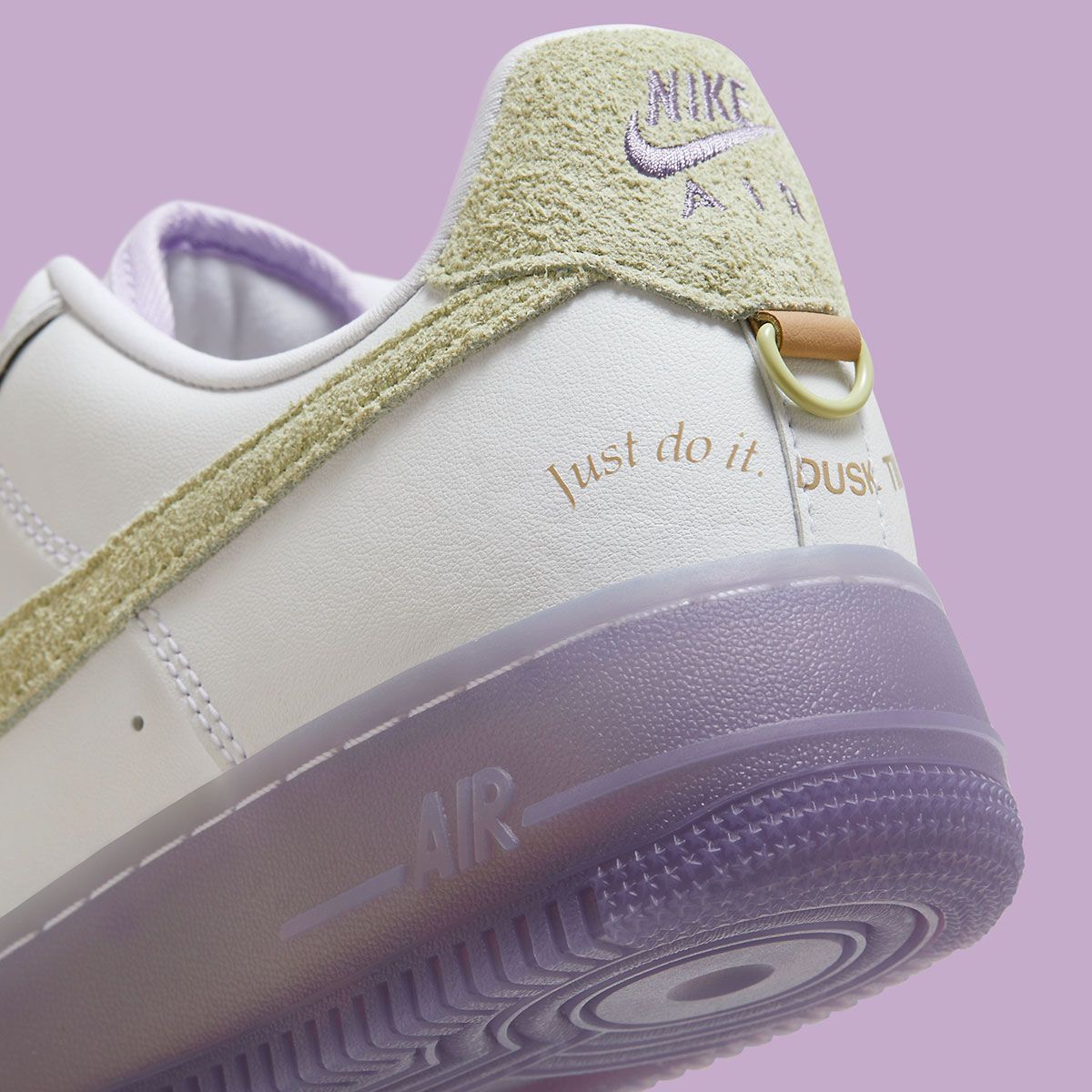 nike air force 1 just do it purple