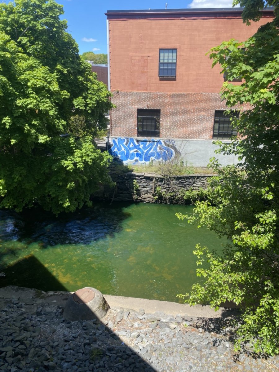 You might ask yourself- 'Why's the Woonasquatucket River Green?' The City of Providence is performing dye tests to better understand where storm-water systems connect to the river. It’s a non-toxic tracing dye which will flush out and dilute very quickly.