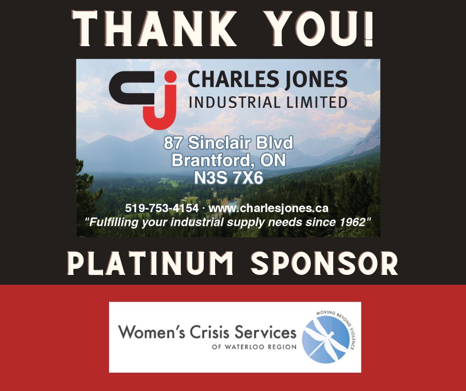 Thank you, Charles Jones Industrial Limited in Brantford, one of our platinum sponsors for the Veracity Helping Hands golf tournament  on June 27, at Rebel Creek supporting <a href="/WomensCrisisSWR/">Women's Crisis Services of Waterloo Region</a>. Register today at charity.veracityres.com