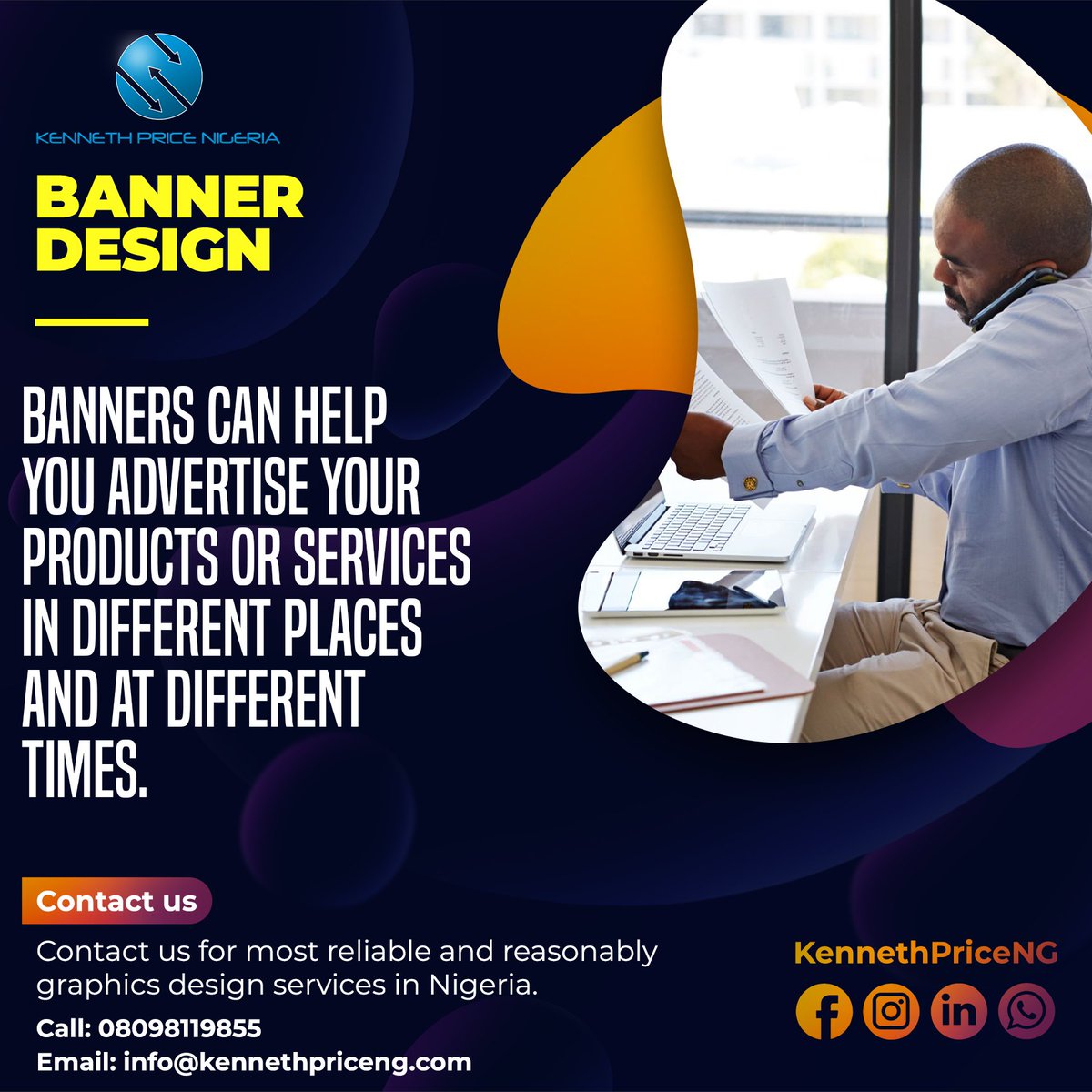 With ease our team can put together unique banners to help advertise any type of product in different niches at any place and any given time.
#banneradvertising #BrandIdentity #DigitalExperience #bannerdesign #graphicdesign #brandbuilding #marketingagency #digitalmarketingagency