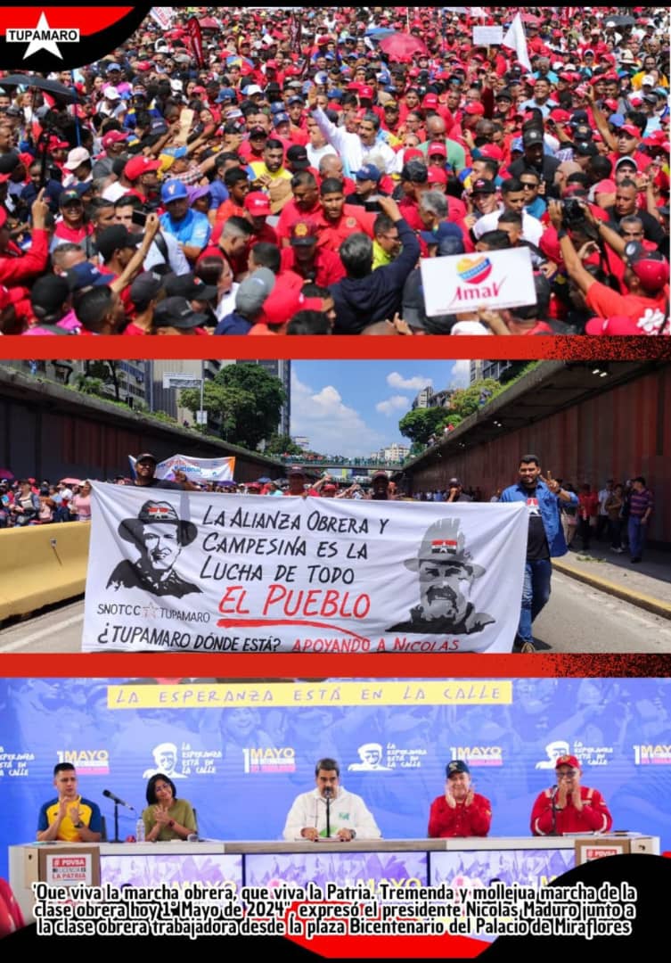 YaracuyMRT2's tweet photo. #Tupamaro apoyamos el papel de la clase obrera el cual es fundamental, nuestros trabajadores vienen resistiendo de manera victoriosa la arremetida, brutal y criminal del imperialismo norteamericano.

Tupamaro Ejemplo de Lucha. @NicolasMaduro https://t.co/R2CRyTzt2E