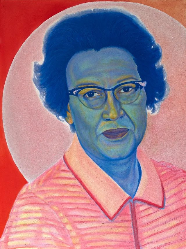 jenmondfrans's tweet photo. My painting of Katherine Johnson. We discussed her in role in HIDDEN FIGURES in this episode. 🔥 https://t.co/HrPeMqTp4x