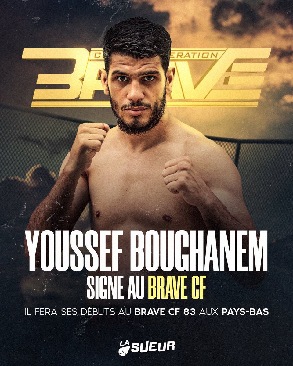 🚨 YOUSSEF BOUGHANEM AU BRAVE CF  ! 

Il signe avec le Brave CF, une organisation MMA où il combattra Ananso Amoksi le 25 Mai à Alkmaar au Pays-Bas ! 🔥🤩