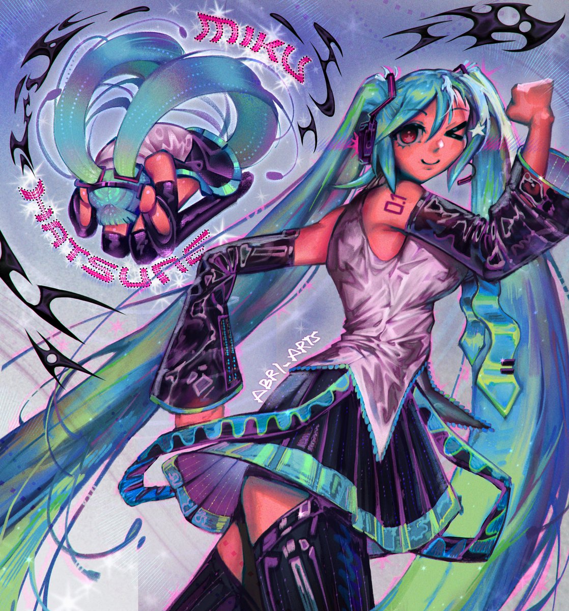 abri_arts's tweet photo. Miku!!!!

#HatsuneMiku #初音ミク https://t.co/mABIvzmINu