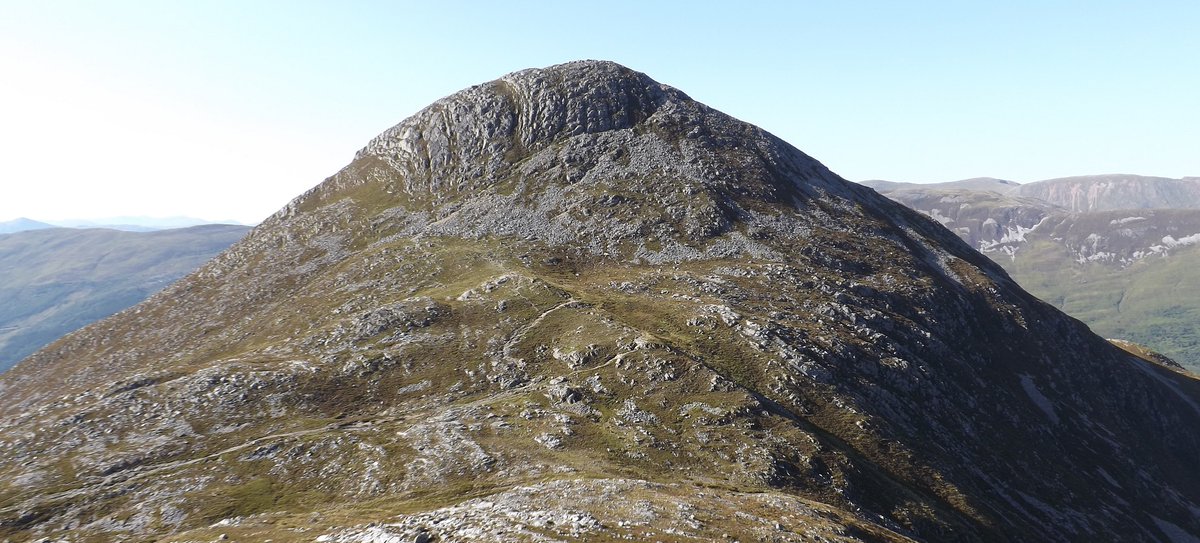 The 742m /2,434ft Pap of Glencoe with a real steep rocky top section with 39 large images in order such as this one of the top section relevantsearchscotland.co.uk/pap-of-glencoe… #Mountains