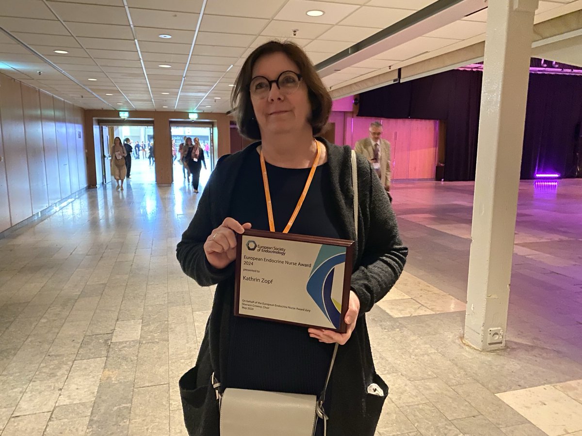 And the winner is our valued member Katharina Zopf for the European Endocrine Nurse Award! 🥇 Well deserved Katharina